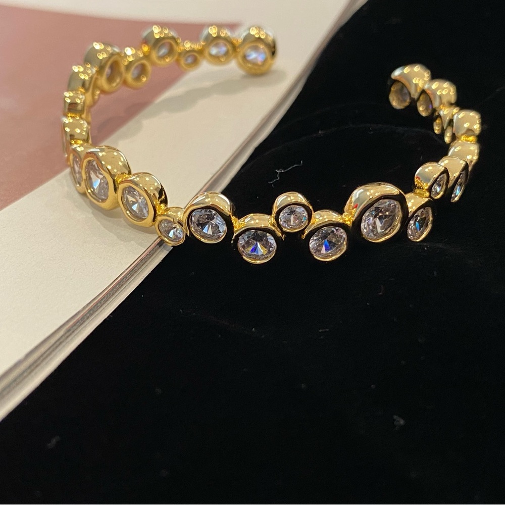 🆕 Alexis Bittar Asterales Gold Skinny Cuff Bracelet- Only 1 left🥳 - Picture 4 of 10